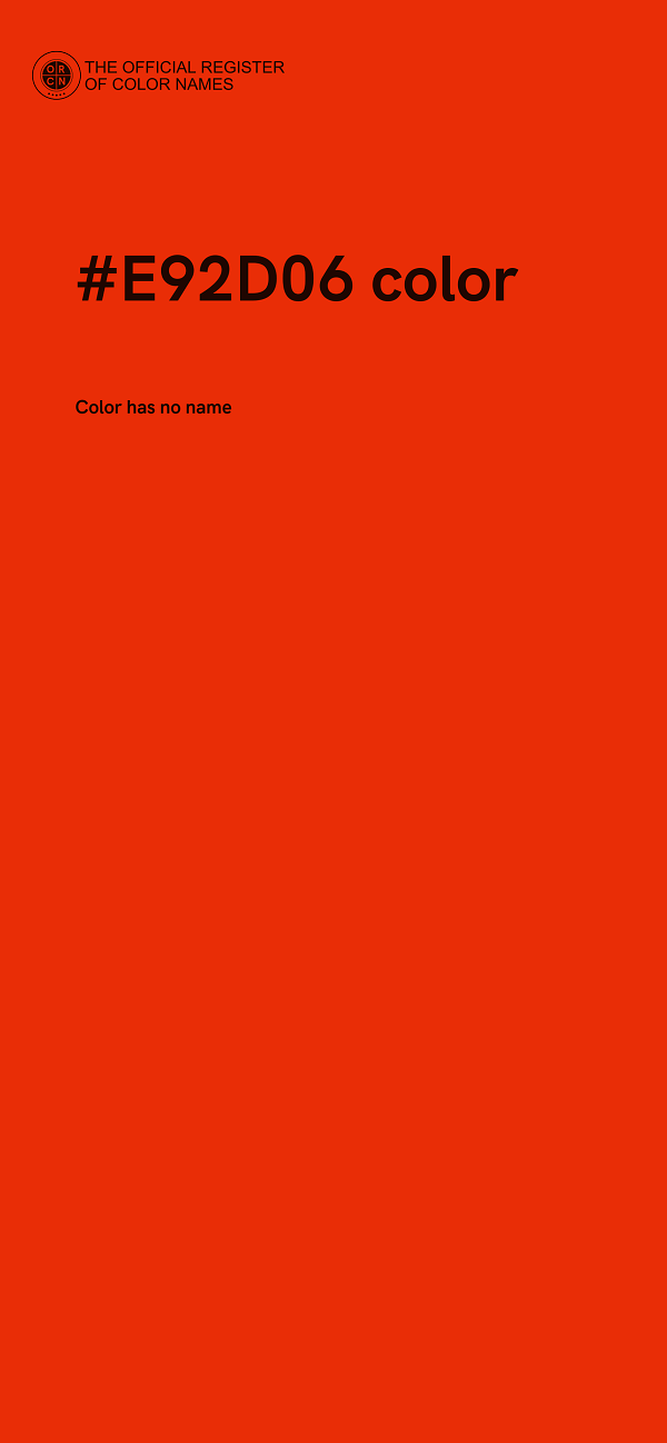 #E92D06 color image