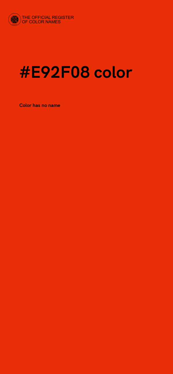 #E92F08 color image