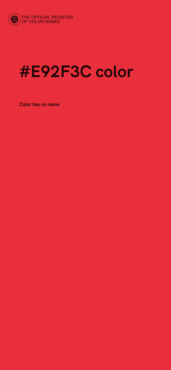 #E92F3C color image