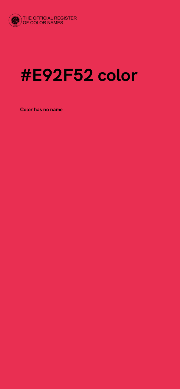#E92F52 color image