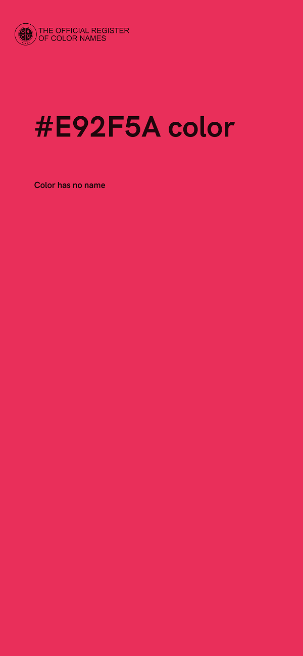 #E92F5A color image