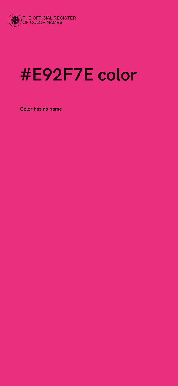 #E92F7E color image