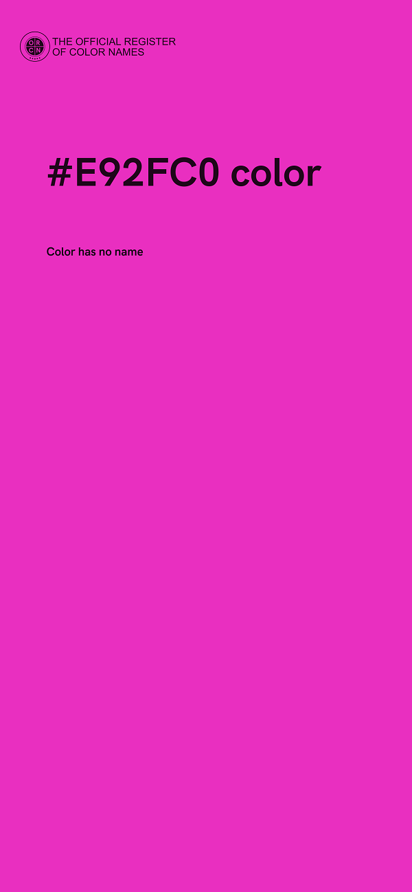#E92FC0 color image