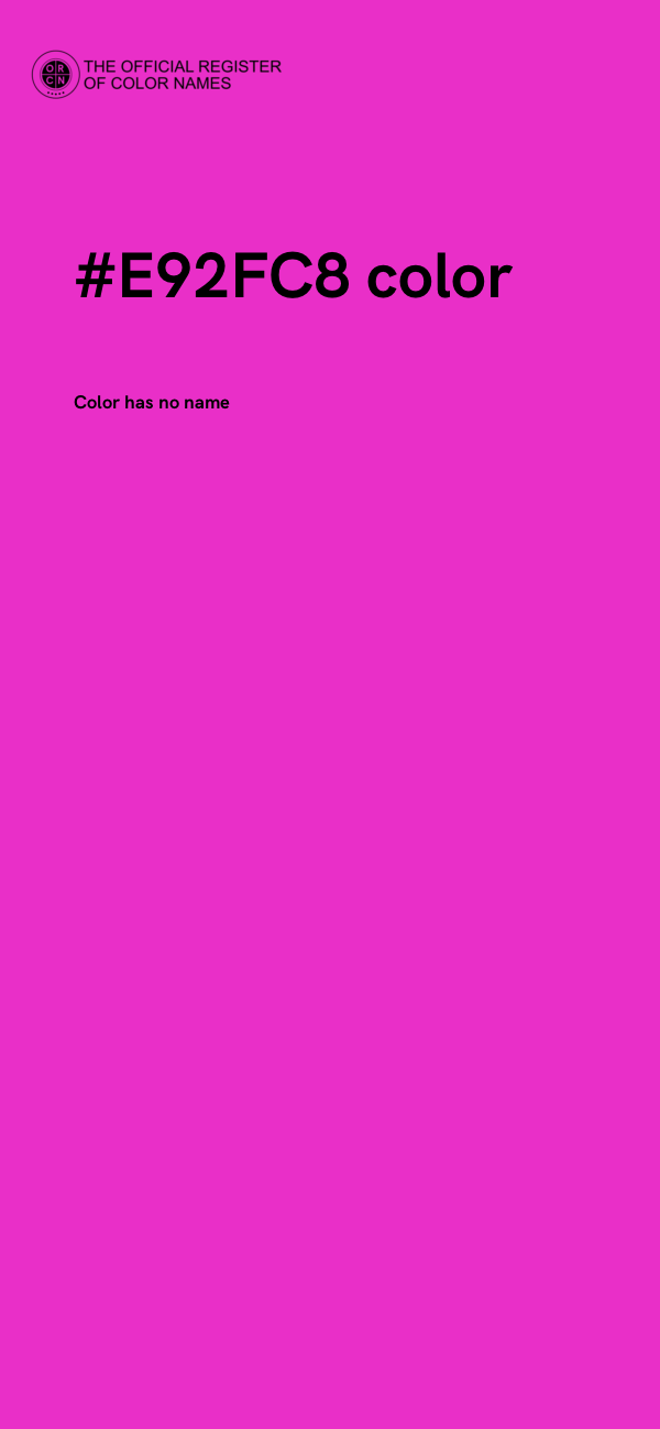 #E92FC8 color image