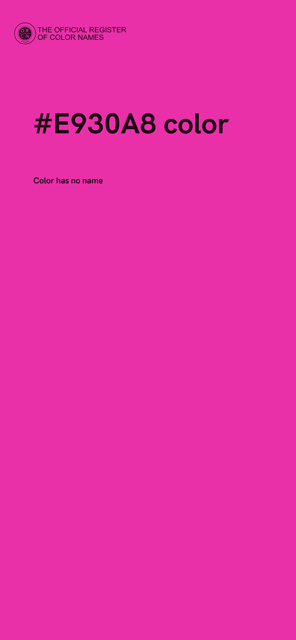 #E930A8 color image