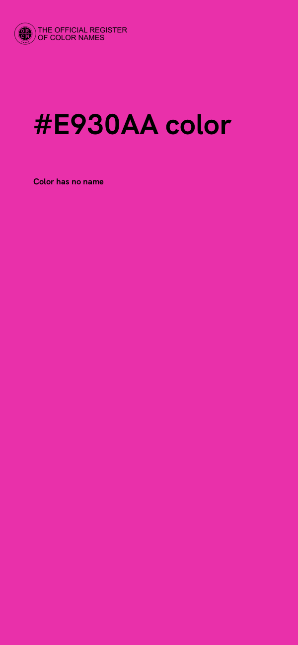 #E930AA color image