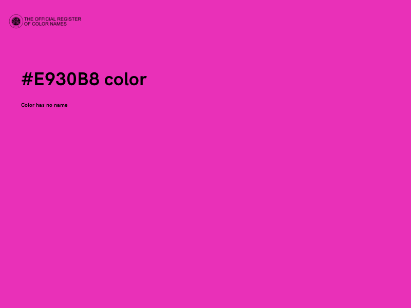 #E930B8 color image
