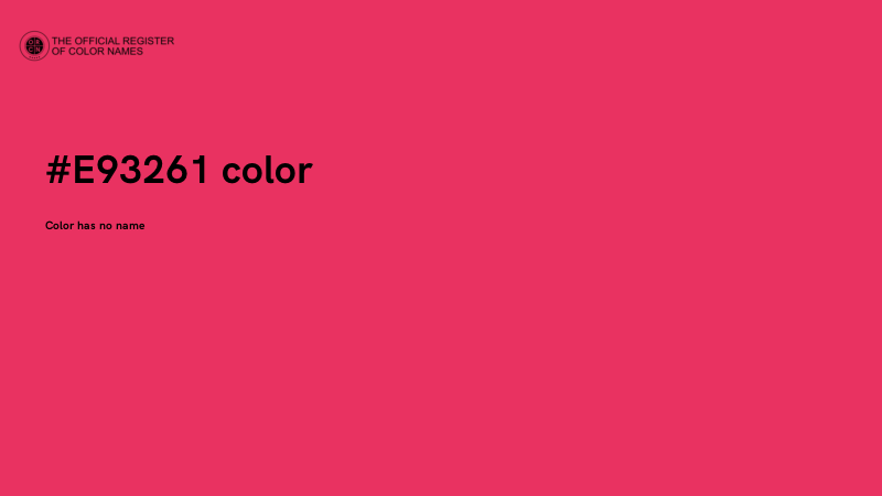 #E93261 color image