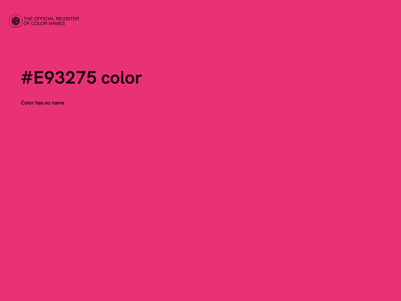 #E93275 color image