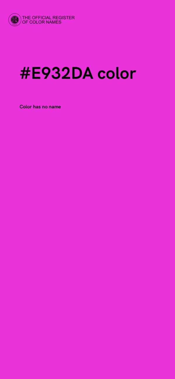 #E932DA color image