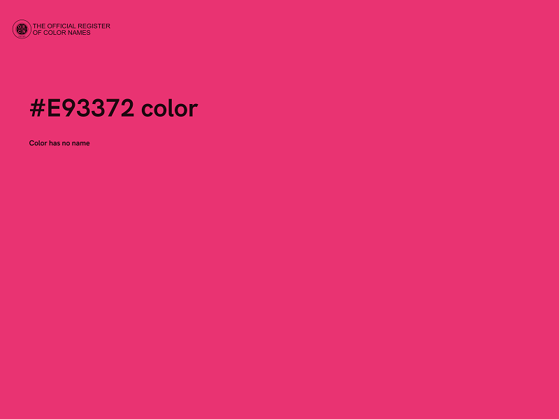 #E93372 color image