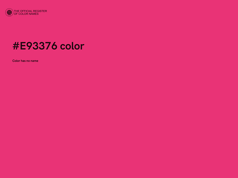 #E93376 color image