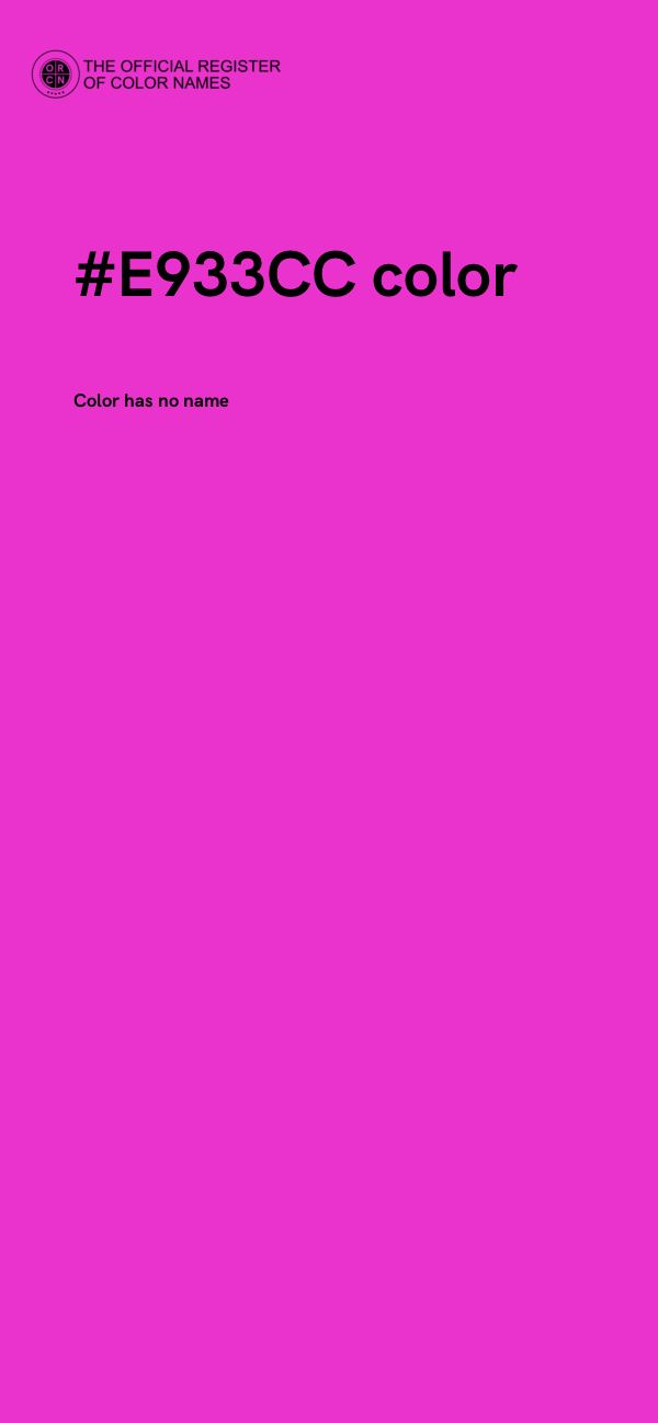 #E933CC color image