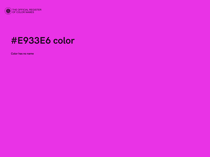 #E933E6 color image