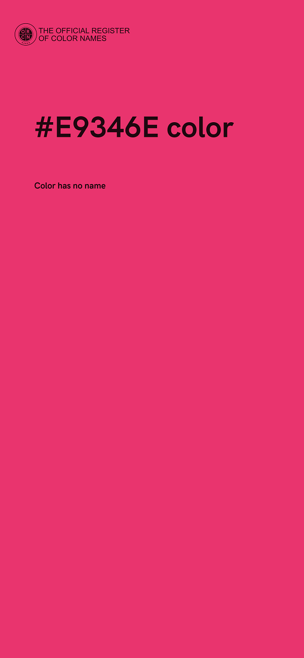 #E9346E color image