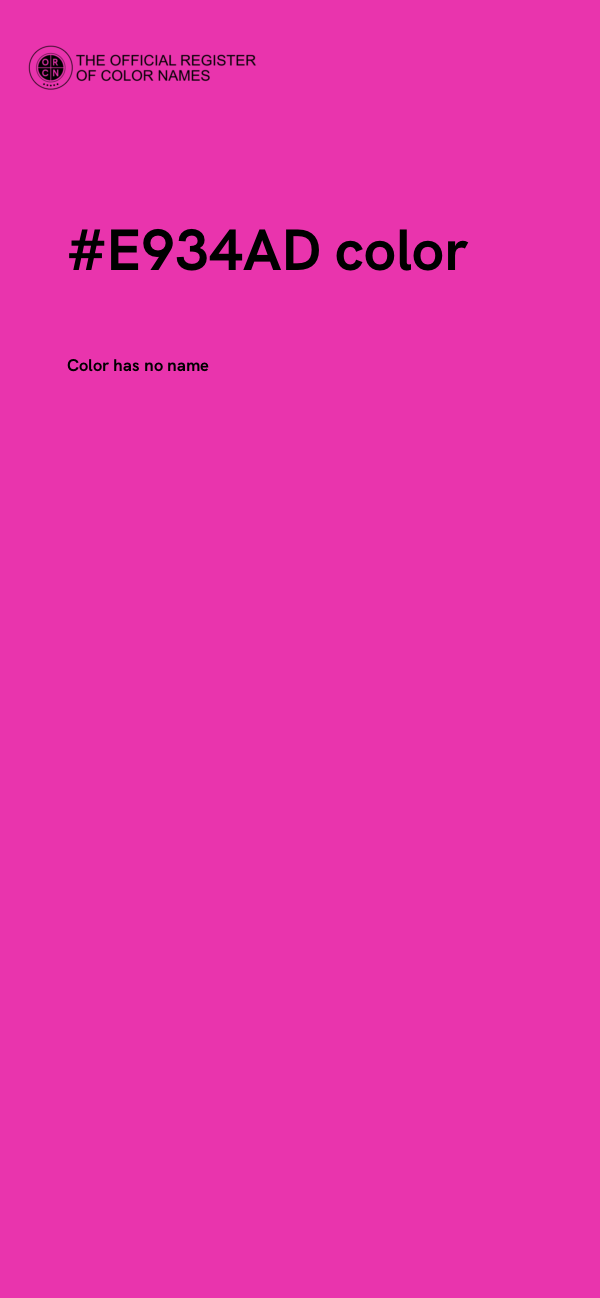 #E934AD color image