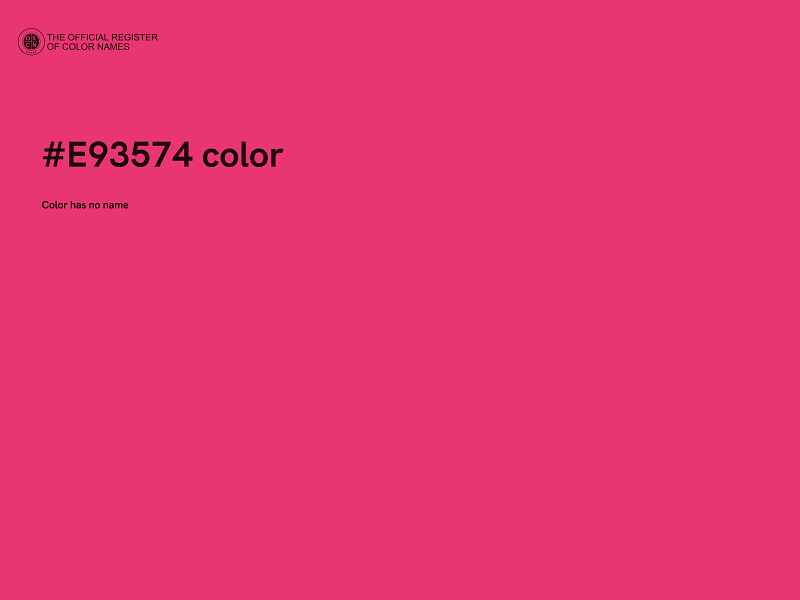 #E93574 color image