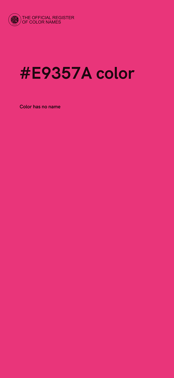 #E9357A color image