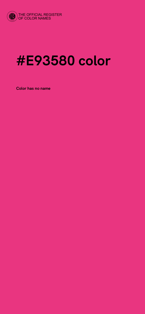 #E93580 color image