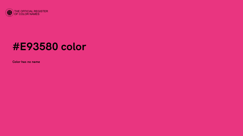 #E93580 color image