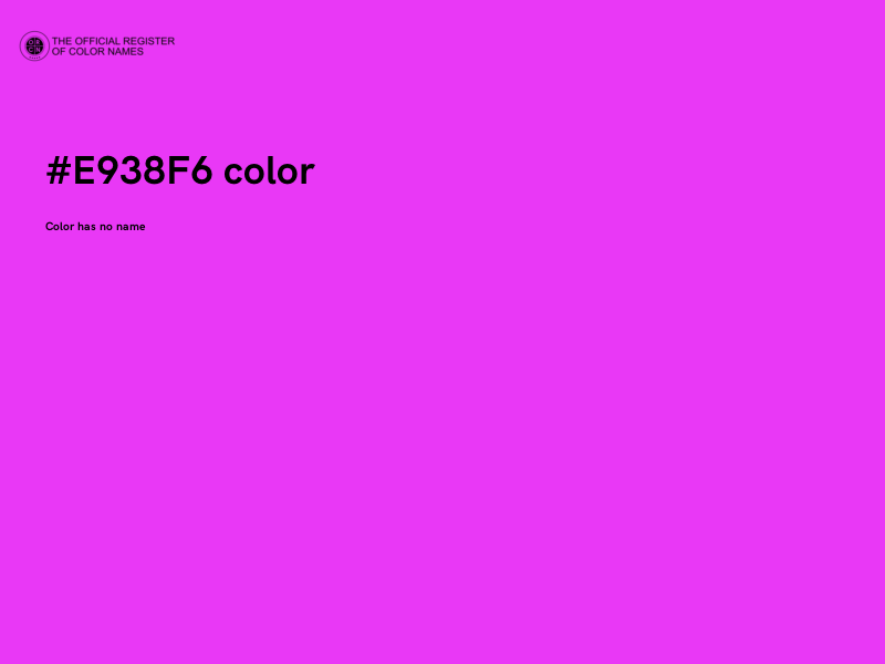 #E938F6 color image