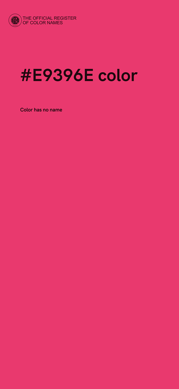 #E9396E color image