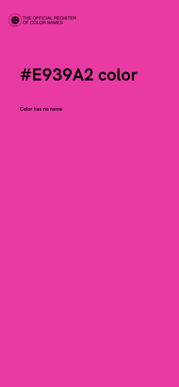 #E939A2 color image