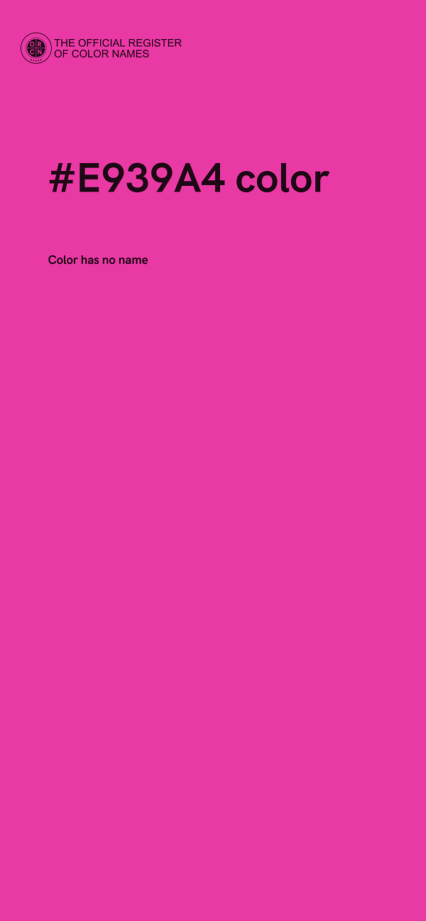 #E939A4 color image