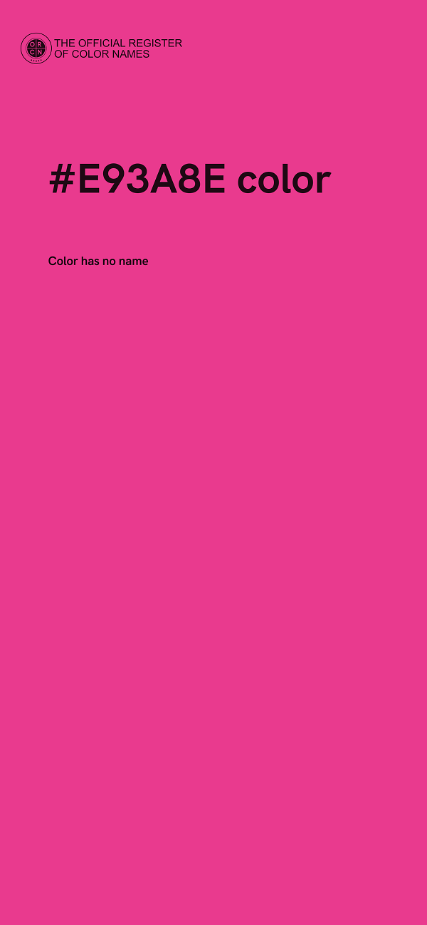 #E93A8E color image