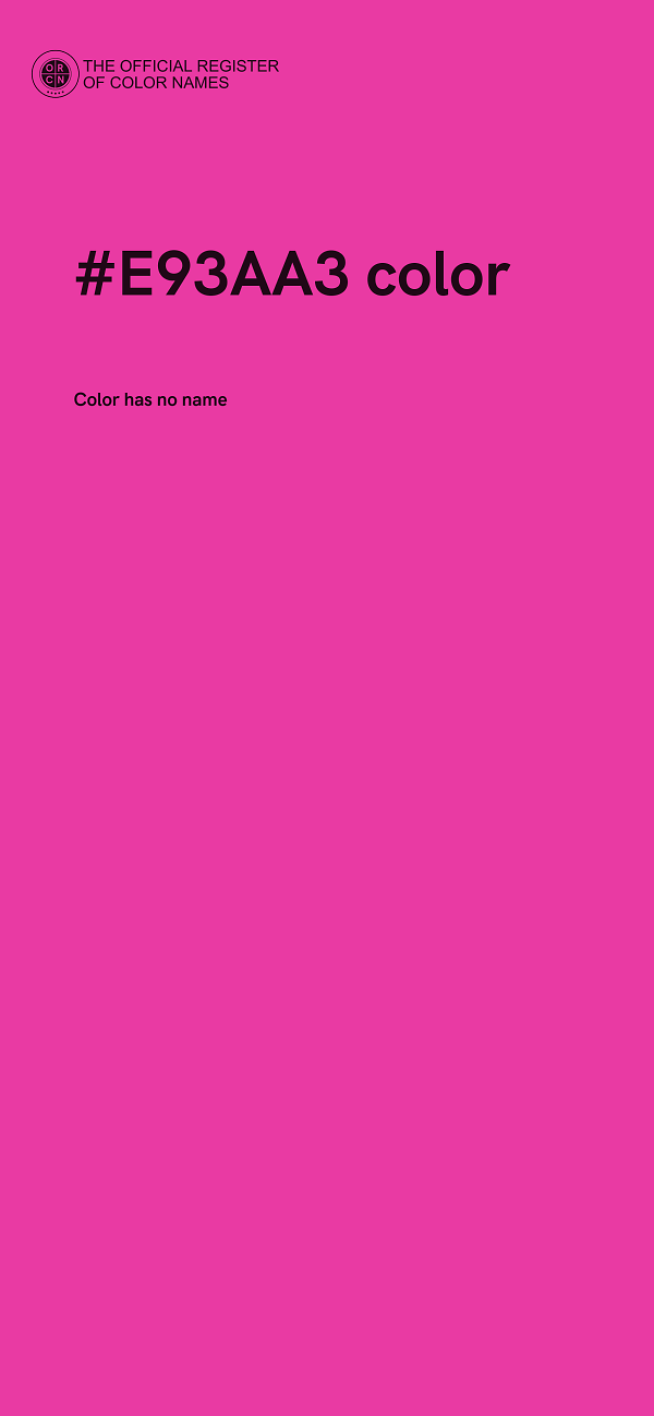 #E93AA3 color image