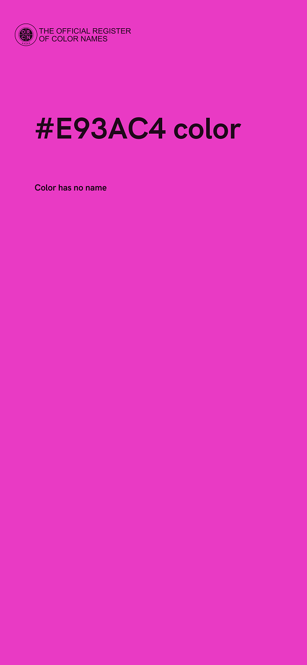 #E93AC4 color image
