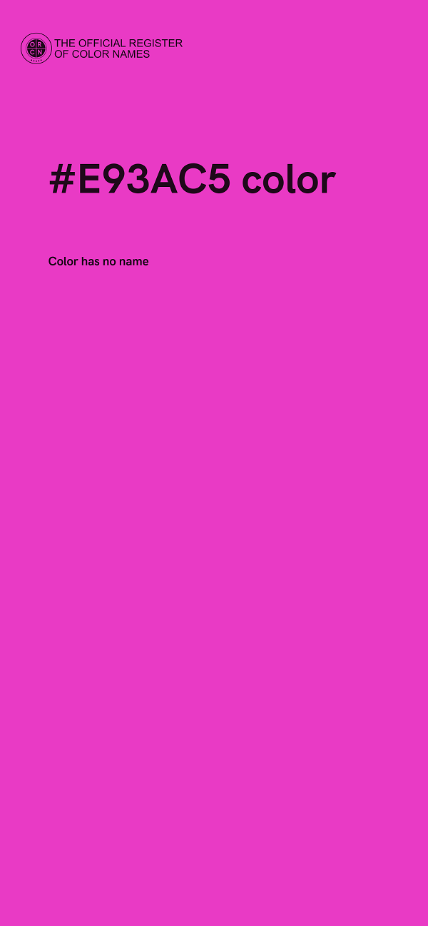 #E93AC5 color image