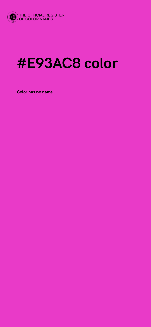 #E93AC8 color image