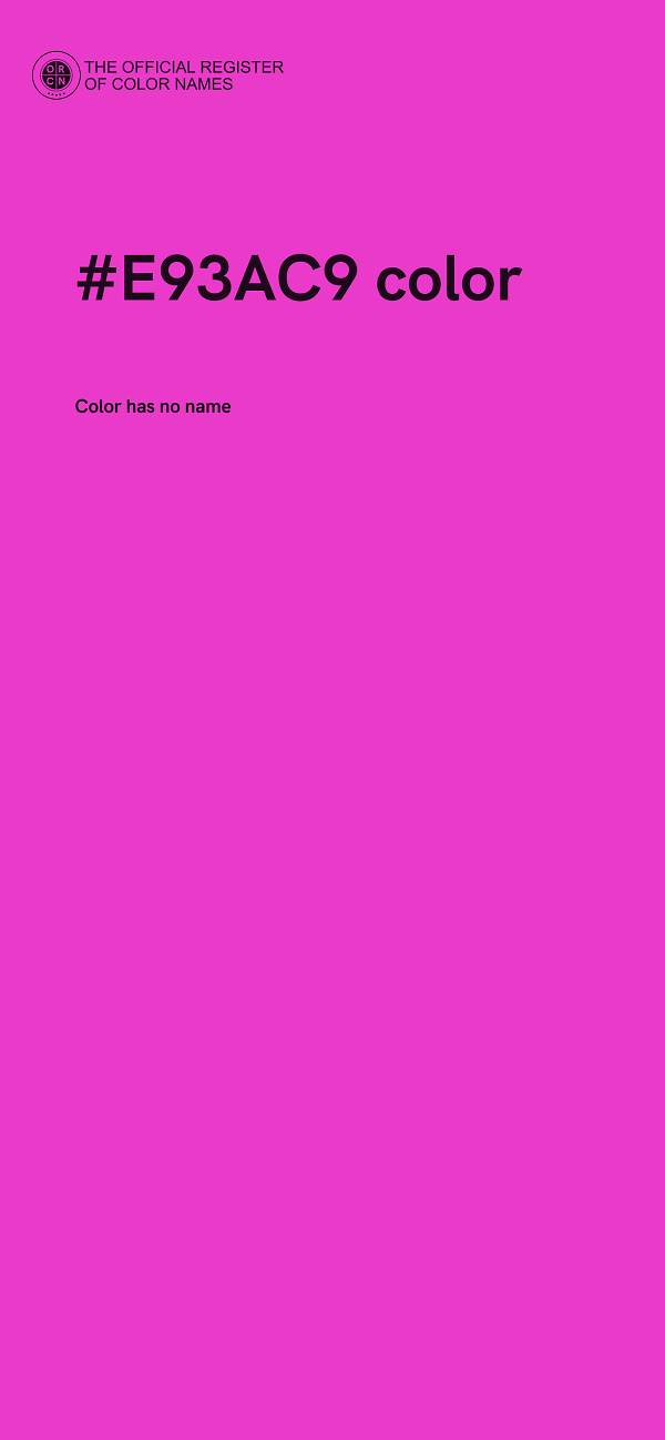#E93AC9 color image