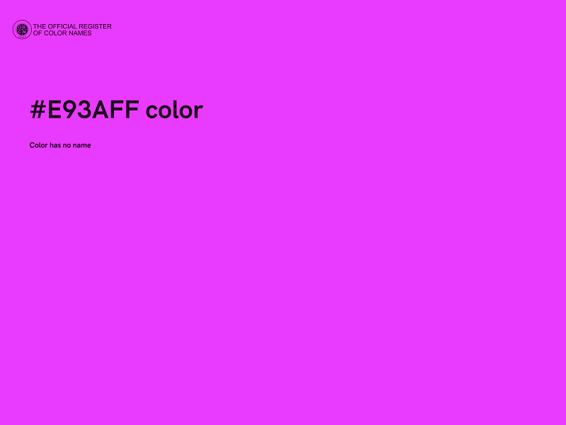 #E93AFF color image