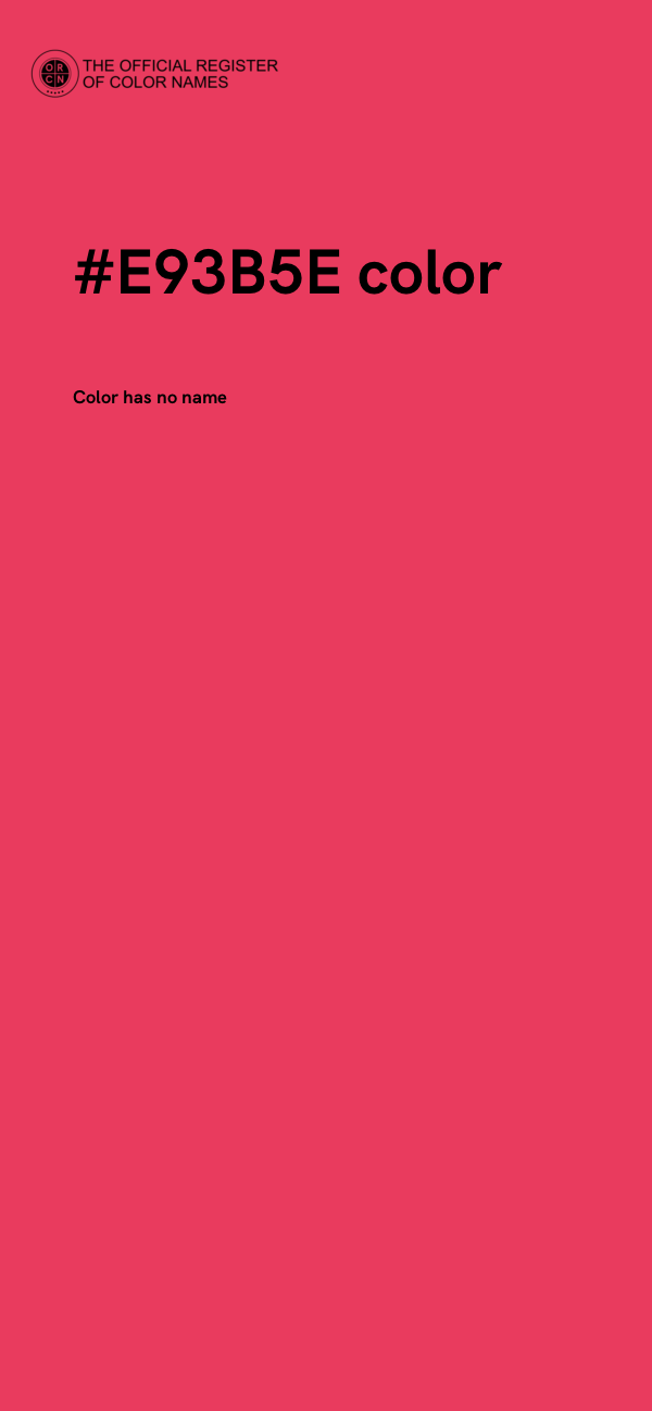 #E93B5E color image