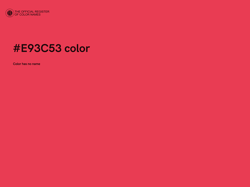 #E93C53 color image