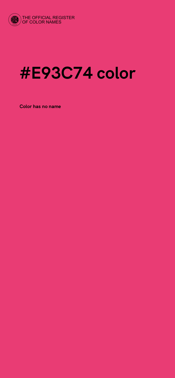 #E93C74 color image