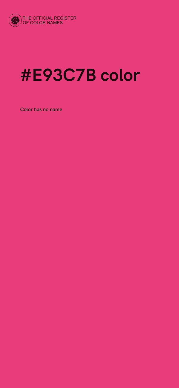 #E93C7B color image