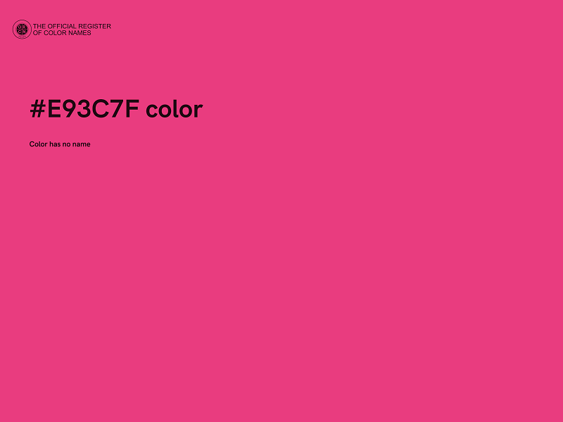 #E93C7F color image