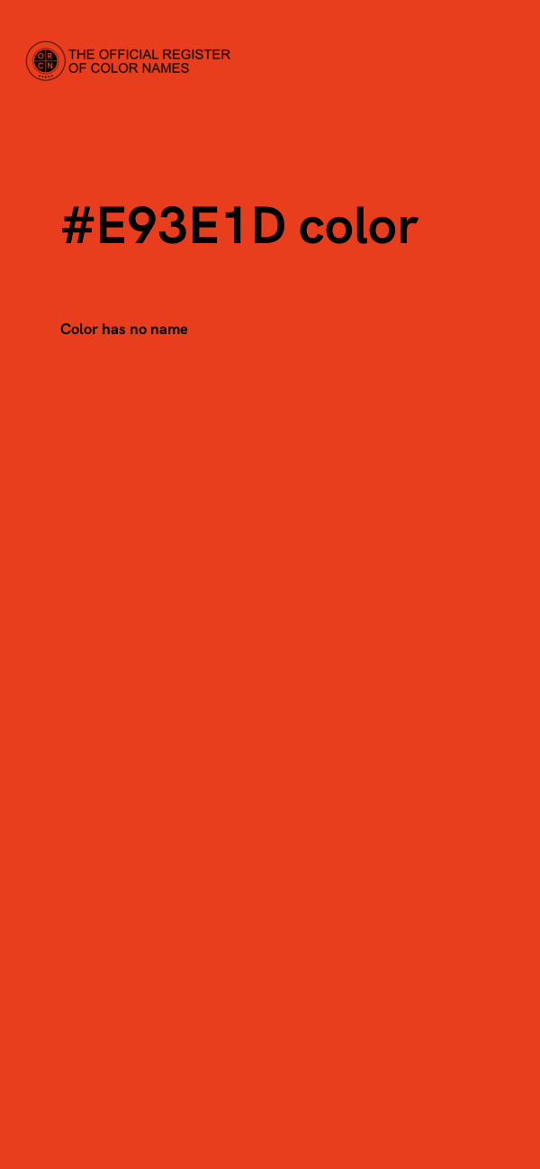 #E93E1D color image