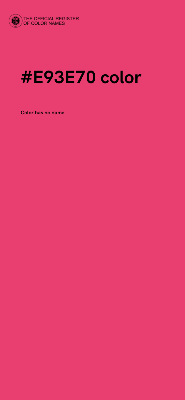 #E93E70 color image