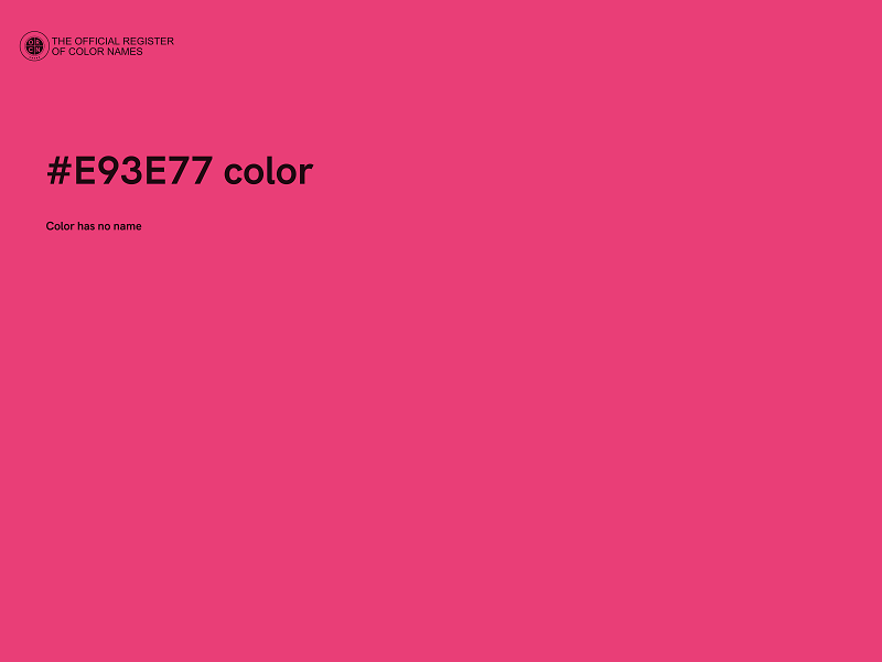 #E93E77 color image