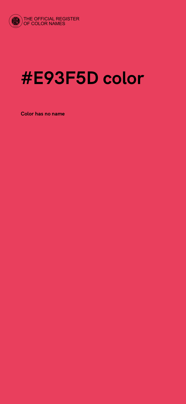 #E93F5D color image