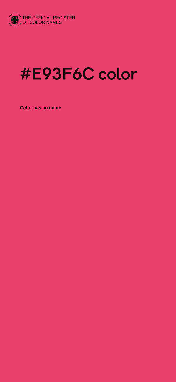 #E93F6C color image