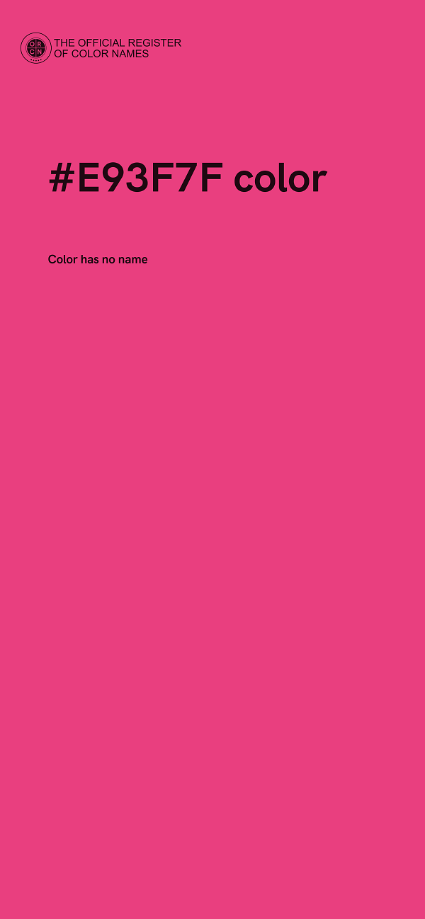 #E93F7F color image