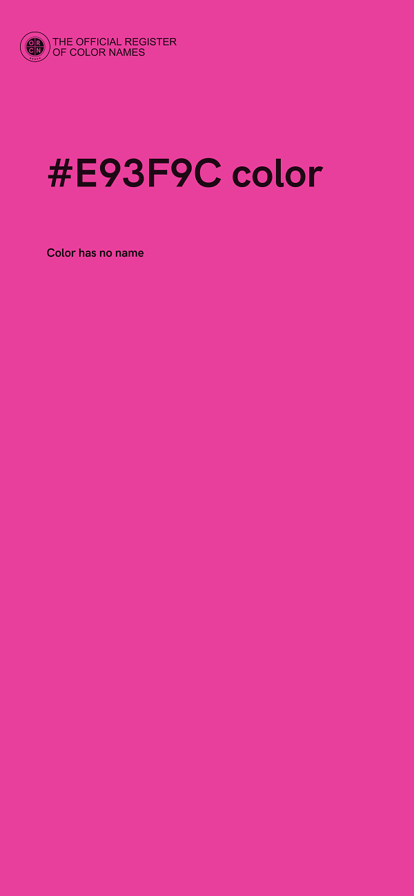 #E93F9C color image