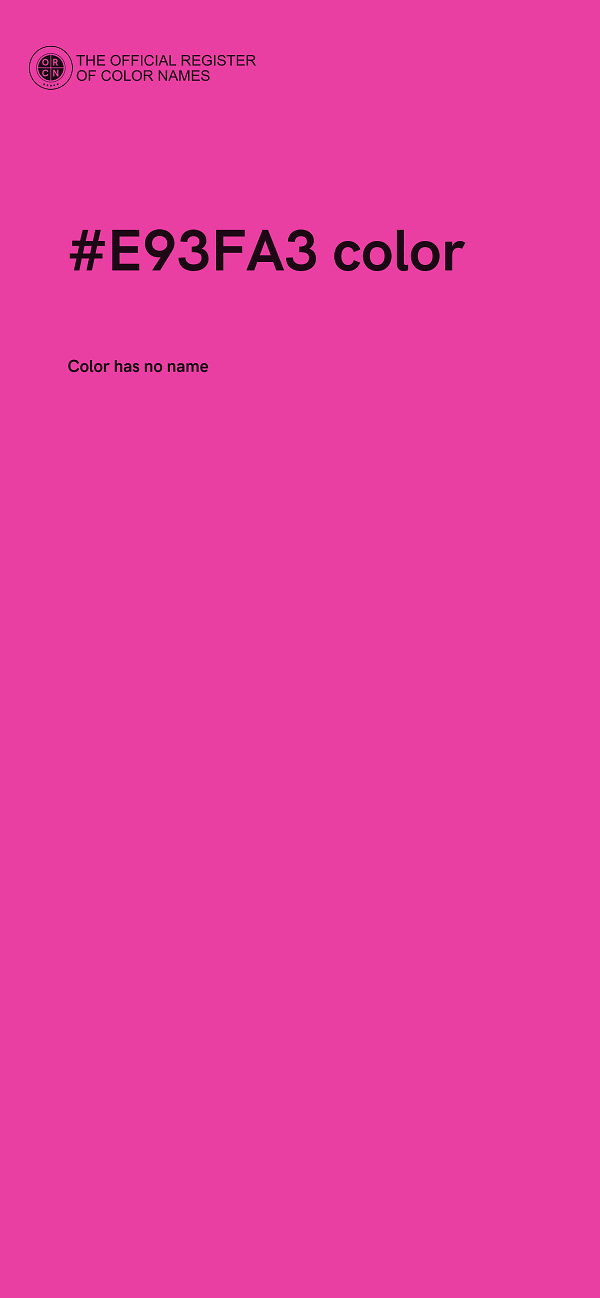 #E93FA3 color image