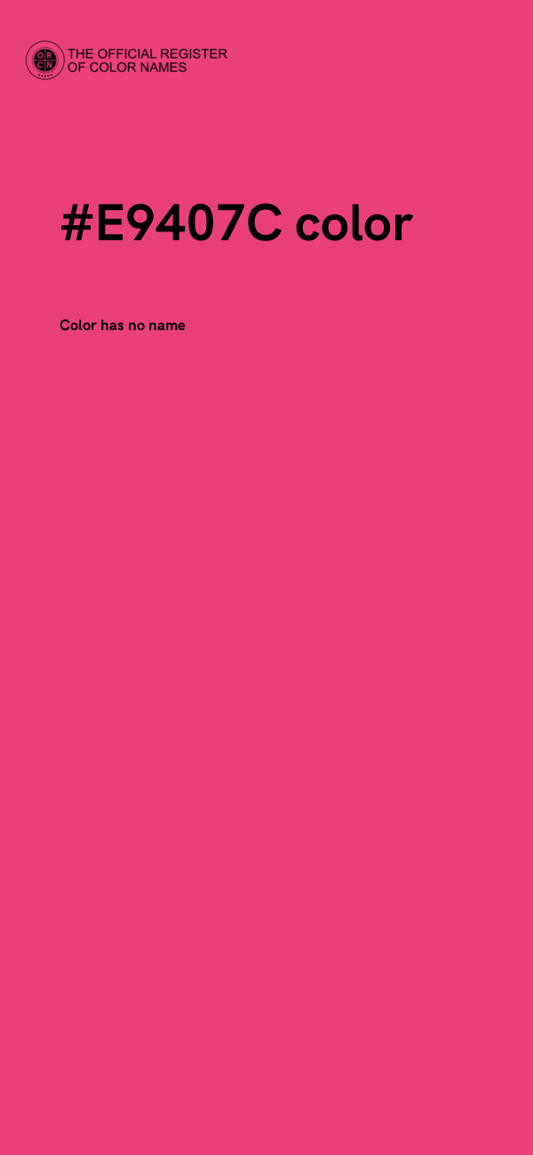 #E9407C color image