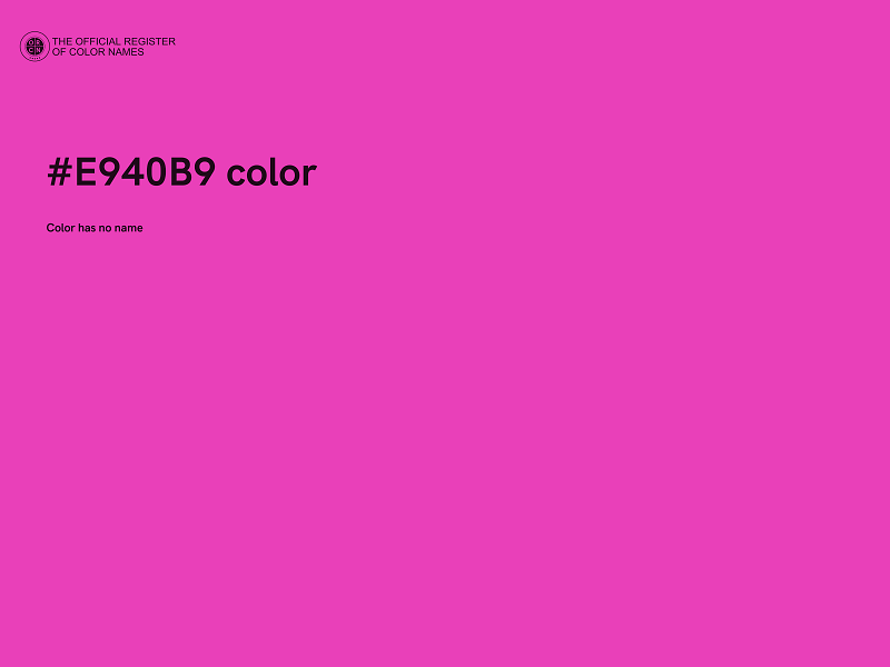 #E940B9 color image